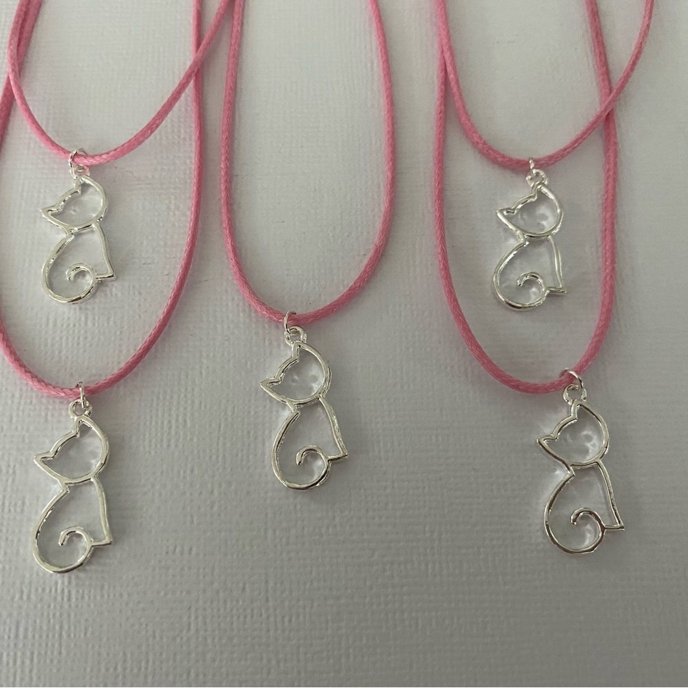 Cute Kitty Necklaces Party Pack of 5